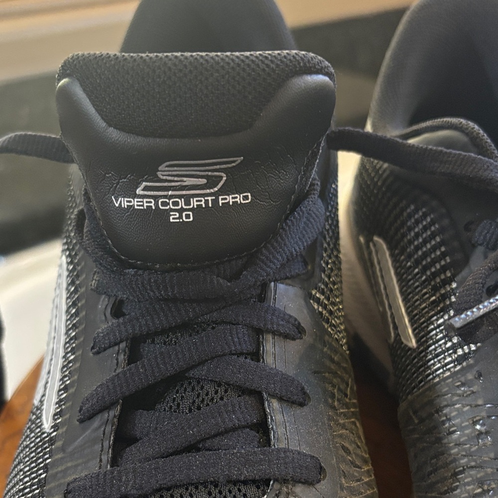 Skechers Black and White Athletic Shoes Viper Court Pro 2.0 Pickleball - Picture 7 of 11